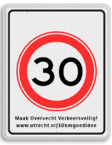 30 KM verkeersbord